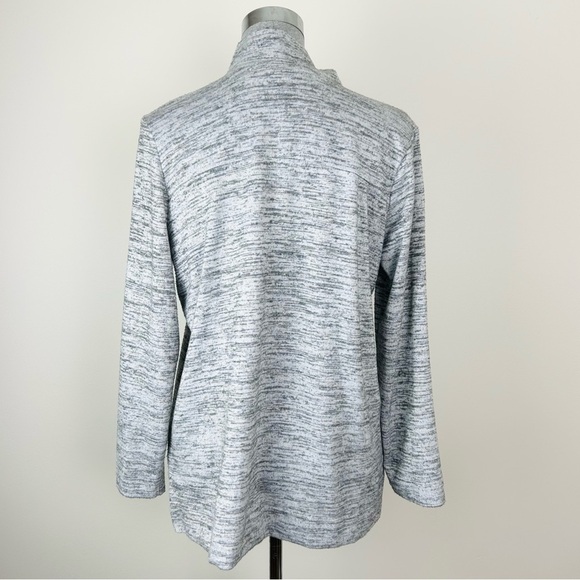 Soft Surroundings Gray Pullover Henley Sweater - Picture 7 of 10